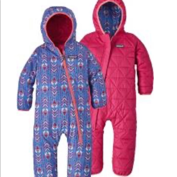 Patagonia Other - Patagonia reversible Puff-Ball bunting bodysuit